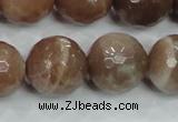CMS82 15.5 inches 18mm faceted round moonstone gemstone beads