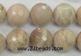 CMS86 15.5 inches 18mm faceted round moonstone gemstone beads