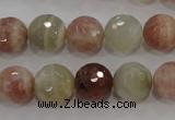 CMS872 15.5 inches 10mm faceted round moonstone gemstone beads