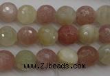 CMS880 15.5 inches 10mm faceted round moonstone gemstone beads