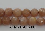 CMS941 15.5 inches 6mm faceted round A grade moonstone gemstone beads