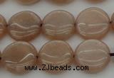 CMS957 15.5 inches 10mm flat round A grade moonstone beads