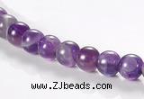 CNA01 6mm round AB grade natural amethyst quartz beads Wholesale