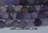 CNA1061 15.5 inches 6mm round matte dogtooth amethyst beads