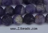 CNA1062 15.5 inches 8mm round matte dogtooth amethyst beads