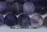 CNA1064 15.5 inches 12mm round matte dogtooth amethyst beads