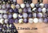 CNA1085 15.5 inches 12mm round dogtooth amethyst beads wholesale