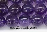 CNA1151 15.5 inches 6mm round natural amethyst gemstone beads