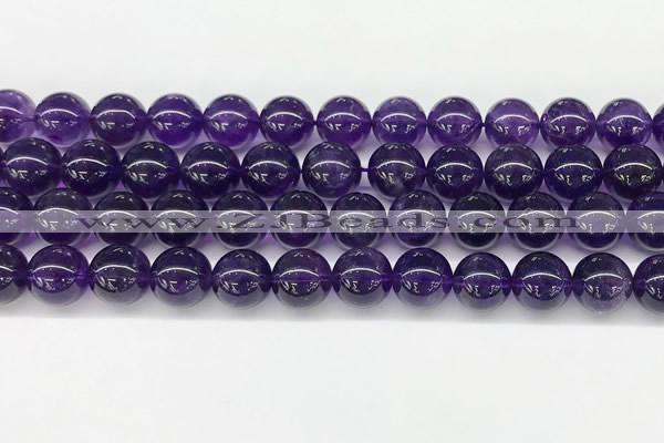 CNA1153 15.5 inches 10mm round natural amethyst gemstone beads