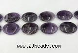 CNA1195 15.5 inches 30*40mm oval amethyst beads wholesale