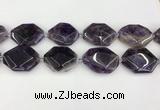 CNA1198 15.5 inches 30*40mm freeform amethyst beads wholesale