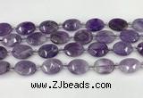 CNA1201 15.5 inches 15*20mm faceted oval amethyst beads