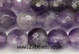 CNA1245 15 inches 6mm faceted round dogtooth amethyst beads