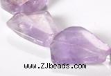 CNA16 15*27mm freeform A- grade natural amethyst beads Wholesale