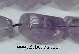 CNA202 15.5 inches 18*30mm faceted nugget natural amethyst beads