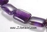 CNA22 13*18mm rectangle A- grade natural amethyst bead Wholesale