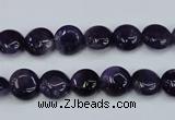 CNA267 15.5 inches 10mm flat round natural amethyst beads wholesale