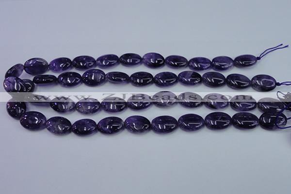 CNA276 15.5 inches 13*18mm oval natural amethyst beads wholesale