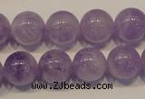 CNA302 15.5 inches 12mm round natural lavender amethyst beads