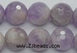 CNA314 15.5 inches 18mm faceted round natural lavender amethyst beads