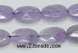 CNA330 15.5 inches 13*18mm faceted oval natural lavender amethyst beads