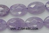 CNA331 15.5 inches 15*20mm faceted oval natural lavender amethyst beads