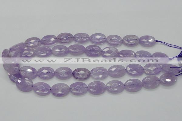 CNA331 15.5 inches 15*20mm faceted oval natural lavender amethyst beads