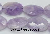 CNA332 15.5 inches 18*25mm faceted oval natural lavender amethyst beads