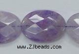 CNA333 15.5 inches 22*30mm faceted oval natural lavender amethyst beads