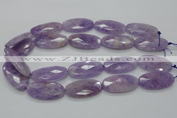 CNA335 15.5 inches 20*40mm faceted oval natural lavender amethyst beads