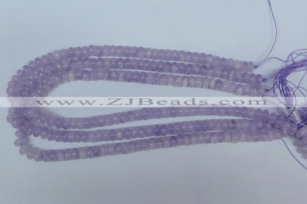 CNA408 15.5 inches 5*8mm rondelle natural lavender amethyst beads