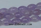 CNA411 15.5 inches 8*12mm rice natural lavender amethyst beads