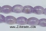 CNA412 15.5 inches 10*14mm rice natural lavender amethyst beads