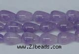 CNA416 15.5 inches 8*12mm teardrop natural lavender amethyst beads