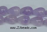 CNA417 15.5 inches 10*14mm teardrop natural lavender amethyst beads