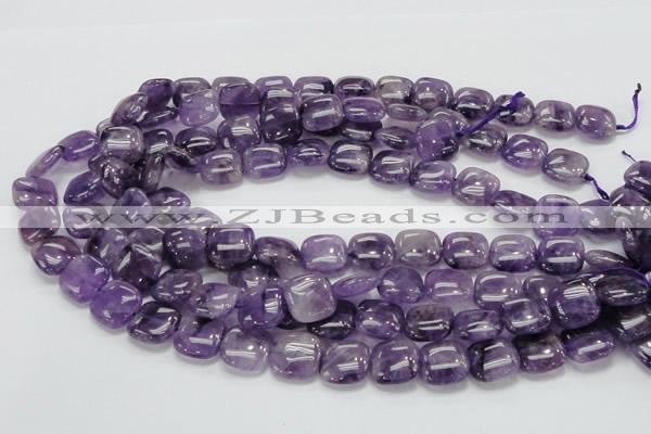 CNA42 15.5 inches 15*15mm square grade A natural amethyst beads