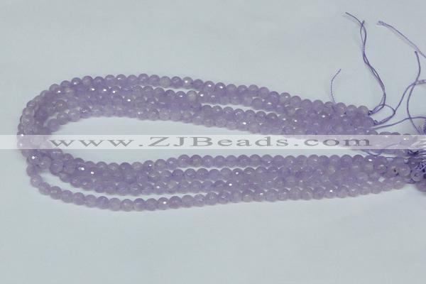 CNA421 15.5 inches 6mm faceted round natural lavender amethyst beads