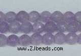 CNA422 15.5 inches 8mm faceted round natural lavender amethyst beads