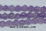 CNA431 15.5 inches 8*8mm skull shape natural lavender amethyst beads