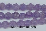 CNA432 15.5 inches 10*10mm skull shape natural lavender amethyst beads