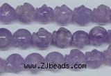 CNA433 15.5 inches 12*12mm skull shape natural lavender amethyst beads