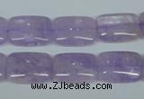 CNA440 15.5 inches 13*18mm rectangle natural lavender amethyst beads