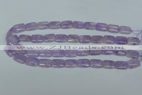 CNA441 15.5 inches 15*20mm rectangle natural lavender amethyst beads