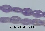 CNA443 15.5 inches 10*12mm oval natural lavender amethyst beads