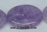 CNA452 15.5 inches 30*40mm oval natural lavender amethyst beads