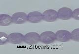 CNA453 15.5 inches 8*12mm faceted oval natural lavender amethyst beads