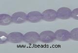 CNA453 15.5 inches 8*12mm faceted oval natural lavender amethyst beads