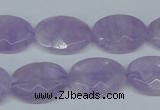 CNA456 15.5 inches 15*20mm faceted oval natural lavender amethyst beads