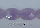 CNA457 15.5 inches 16*22mm faceted oval natural lavender amethyst beads