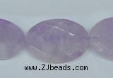 CNA459 15.5 inches 22*30mm faceted oval natural lavender amethyst beads